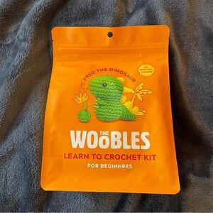 The Woobles Learn to Crochet Kit, Fred the Dinosaur
